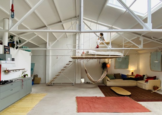 Work space and housing by Pia Mendaro Larramendi. Photograph by Manuel Ocaña