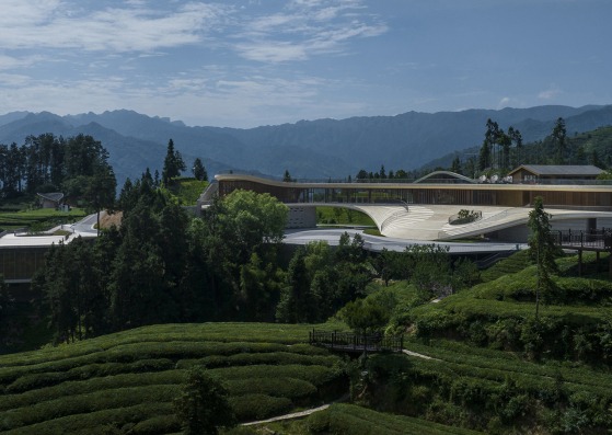 Centro de Exposiciones Sanxia Tea Town por ARCHSTUDIO. Fotografía por Jin Weiqi