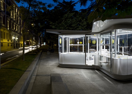 Tourist Information Pavilions by José Manuel Sanz Arquitectos + Irene Brea. Photograph © José Javier Cullen