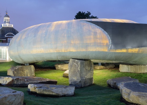 Serpentine Gallery Pavilion 2014. Designed by Smiljan Radić. Photograph © 2014 Iwan Baan. Courtesy of  Serpentine Gallery