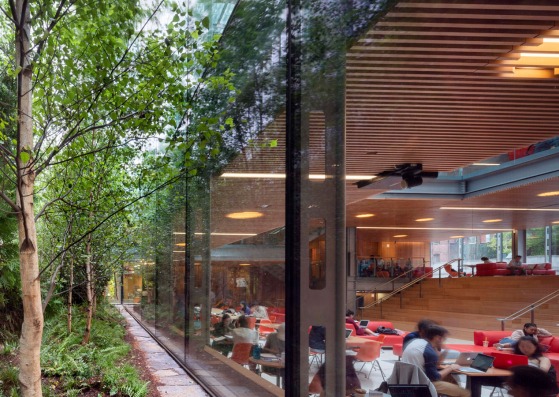 Harvard University: Richard A. and Susan F. Smith Campus Center by Hopkins Architects. Photograph by Nic Lehoux  