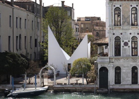 Stefano Boeri Architetti has created a pavilion called Hanji House. Photograph by Alice Clancy