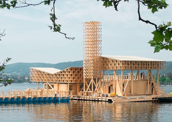 View of the Pavillon of Reflections for Manifesta 11 by Studio Tom Emerson. Photograph © Studio Tom Emerson