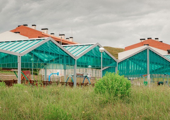 Children’s playground covering in Zierbena by Taper. Photograph by Aitor Estévez