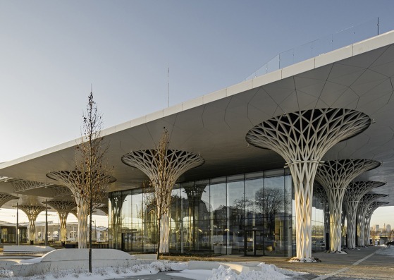 Metropolitan Station in Lublin by Tremend Architecture Studio. Photograph by Rafal Chojnacki