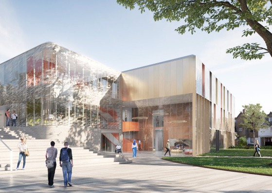 Rendering. Oxford undergraduate centre by AL_A