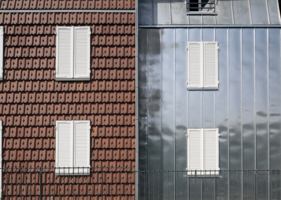 Contraste de fachadas por Edouard François