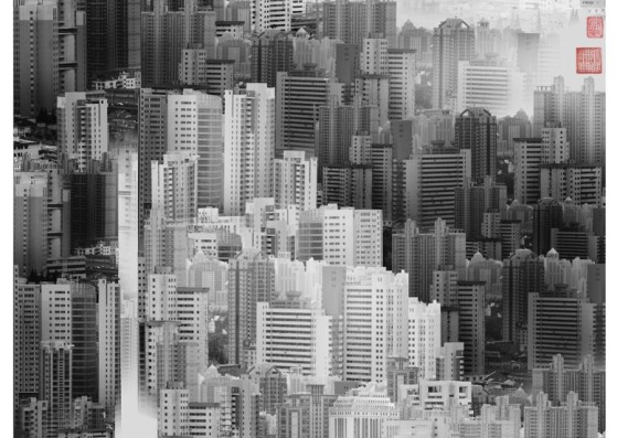 Phantom Landscape I, Nr.1, 60 x 120 cm. Phantom Landscape I. Fotografía © Yang Yongliang