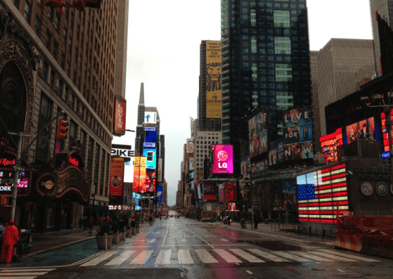 Times Square, morning Tuesday by Jorge Martín