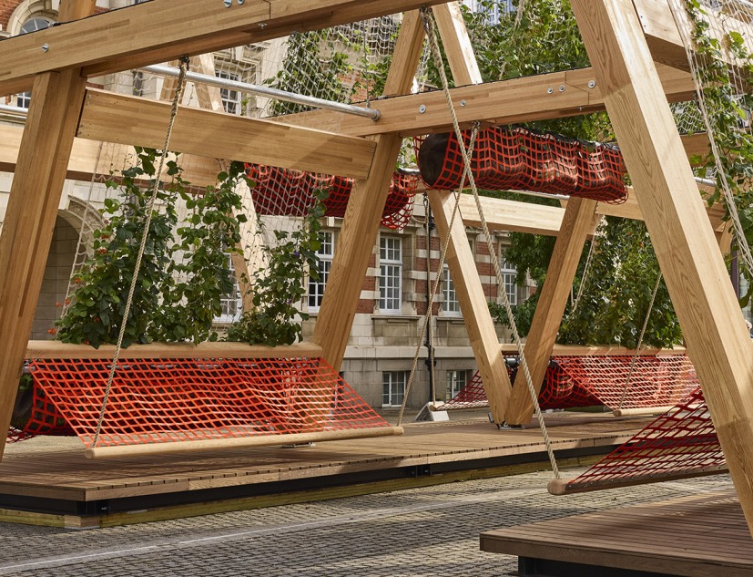 Vert Pavilion, towards a cooler and greener city, by Diez Office. Photograph by Petr Krejci
