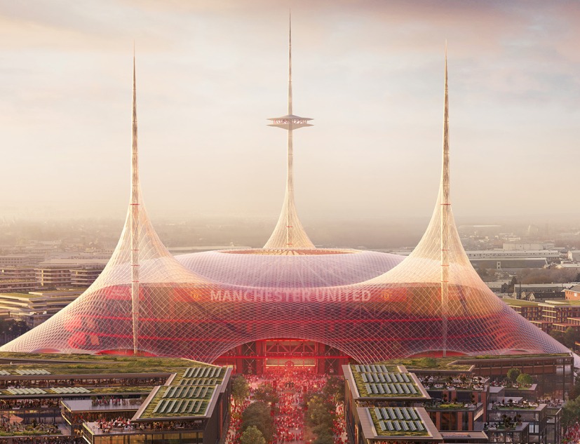 Old Trafford Stadium District por Foster + Partners. Visualización por Foster + Partners