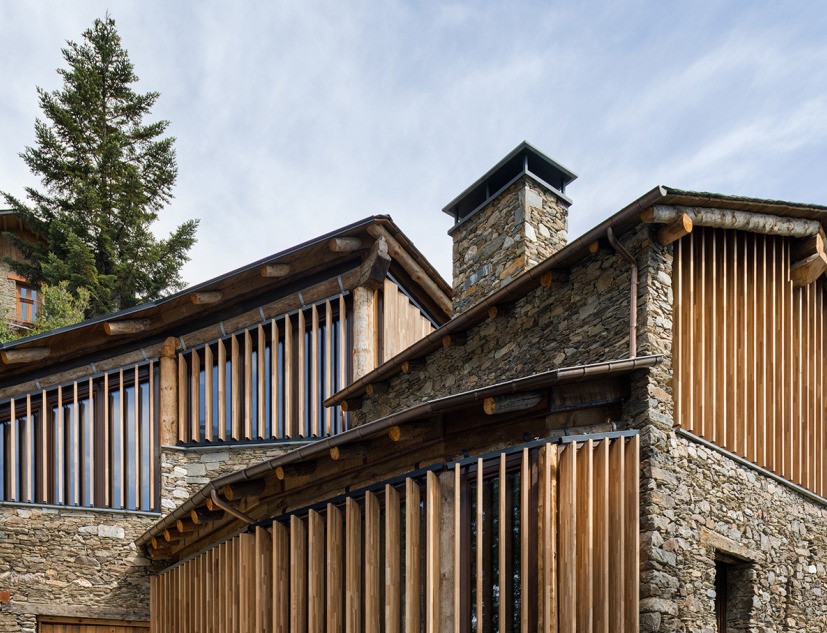 Photograph of Xarret House, the former "barn". Project by Orteu Riba Arquitectes. Photograph by Pol Viladoms