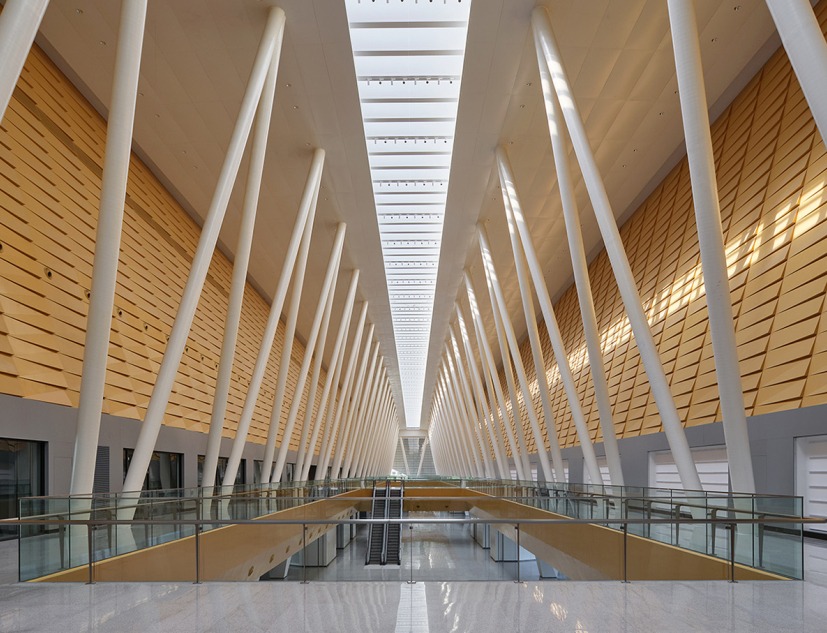Yellow River Delta Agricultural Product Trading Service Center by UAD. Photograph by ZY Studio