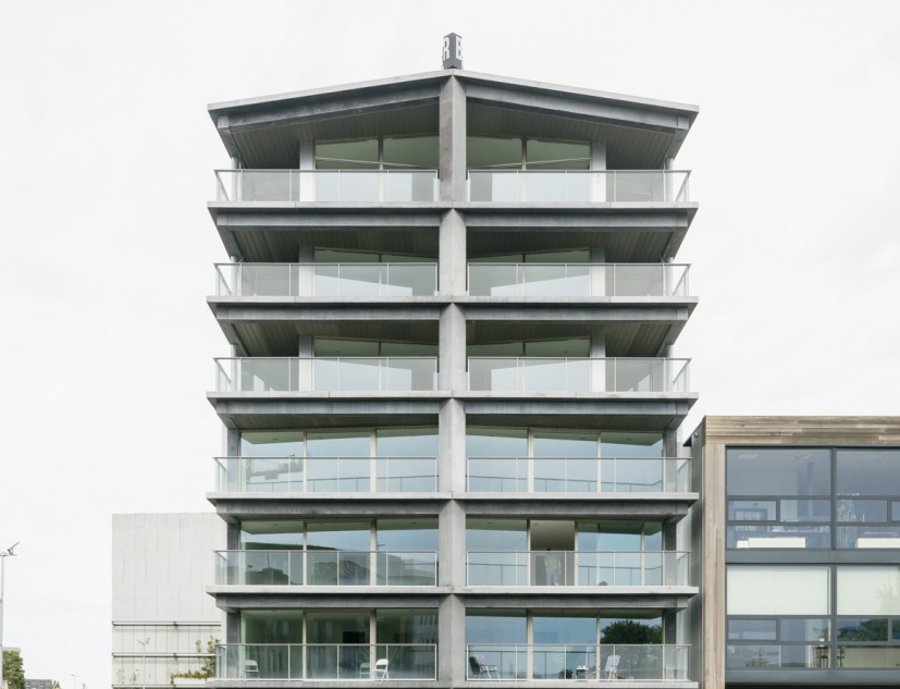 Tolhuiskade residential building by Civic Architects. Photograph by Stijn Bollaert