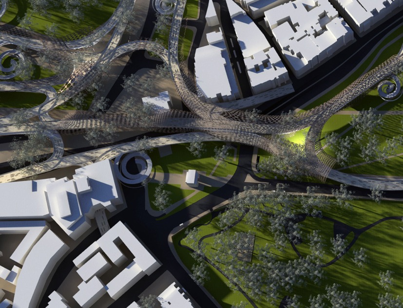 Proposal of A Highline for Hyde Park. Courtesy of Dave Edwards 