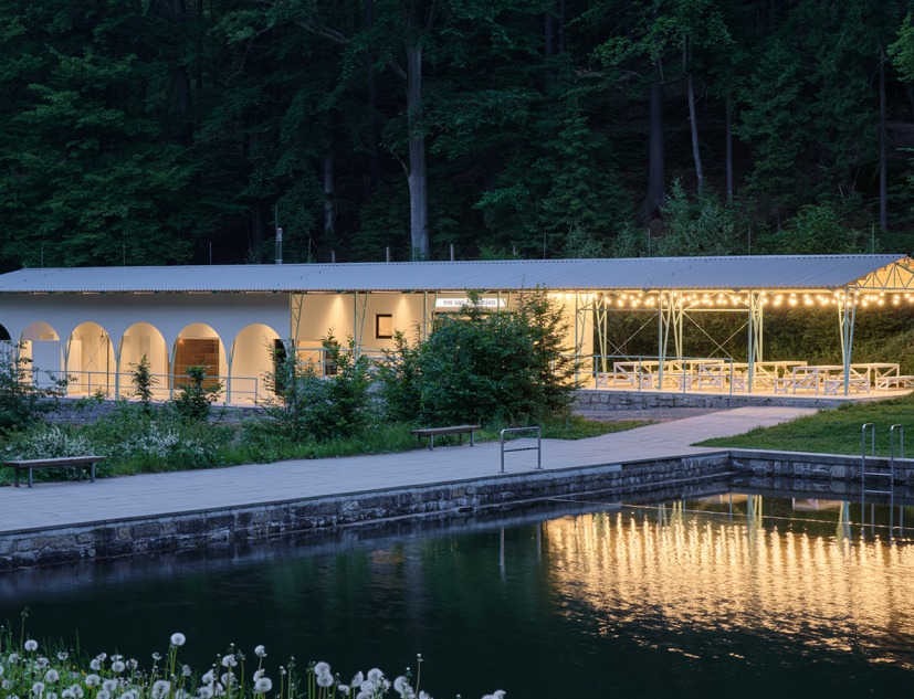 Forest Pool by Mjölk architekti + Marie Vondráková. Photograph by BoysPlayNice
