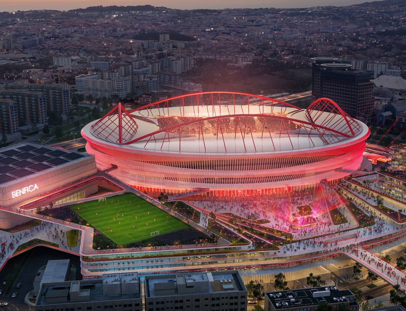 Master plan for the Estádio da Luz of S.L. Benfica by Populous and Saraiva + Associados