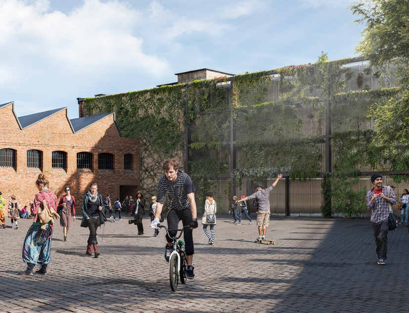 Rehabilitación de Tabacalera en Madrid como Centro de Producción y Residencias Artísticas. Visualización por MILTI Design