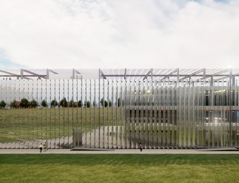 Rendering. Aragon Institute of Technology's AI Laboratory Building by Sebastián Arquitectos Rendering. Aragon Institute of Technology's AI Laboratory Building by Sebastián Arquitectos