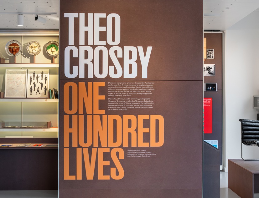 «Theo Crosby: 100 vidas». Fotografía cortesía por Pentagram’s Osh Gallery
