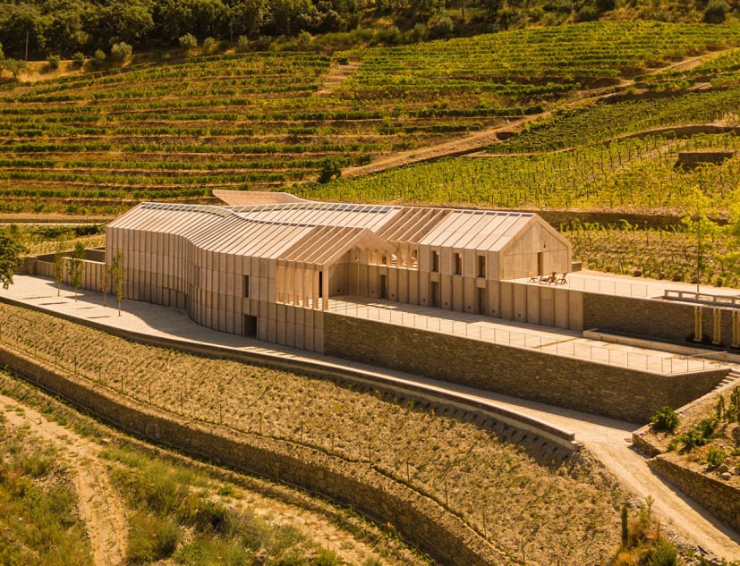 Wine Cellar of the Quinta de Adorigo by Atelier Sérgio Rebelo. Photograph by Fernando Guerra