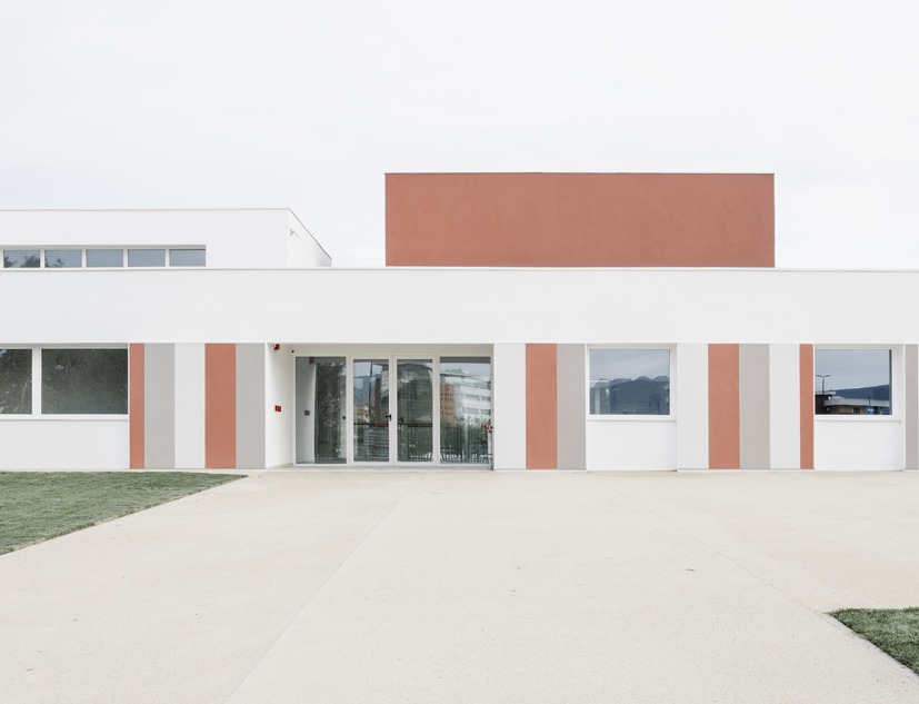 Nursery school on Via dell’Aquamarina Studio Associato di Architettura LERUA. Photograph by Cedric Dasesson