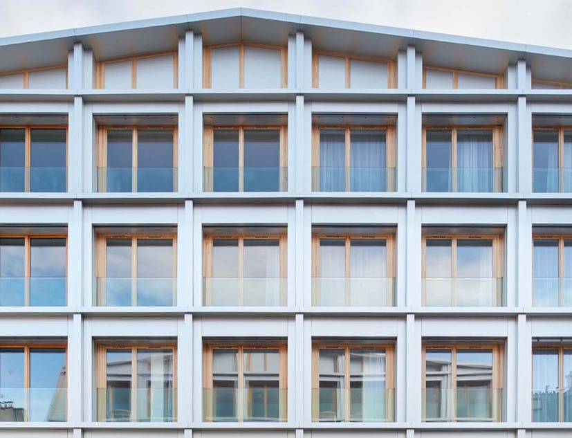 Conversion of a car park into a social housing residence by NZI Architectes. Photograph by Frédéric Delangle 