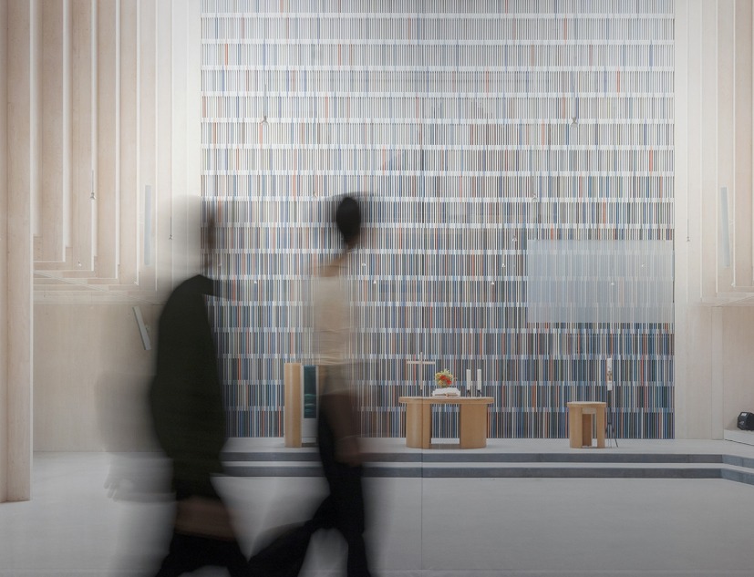 "matière en résonance" by sauerbruch hutton. Photograph by Jan Bitter