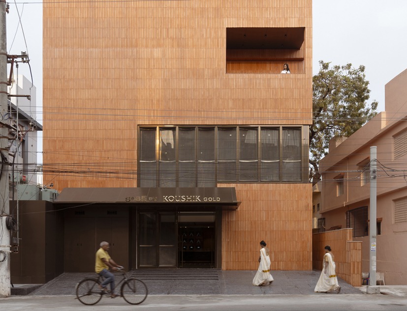 "Fluted Volume" by Studio UF+O. Photograph by Vivek Eadara