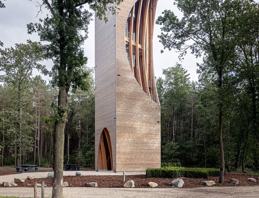 Watchtower Einderheide by NEXT architects. Photograph by Karl Banski