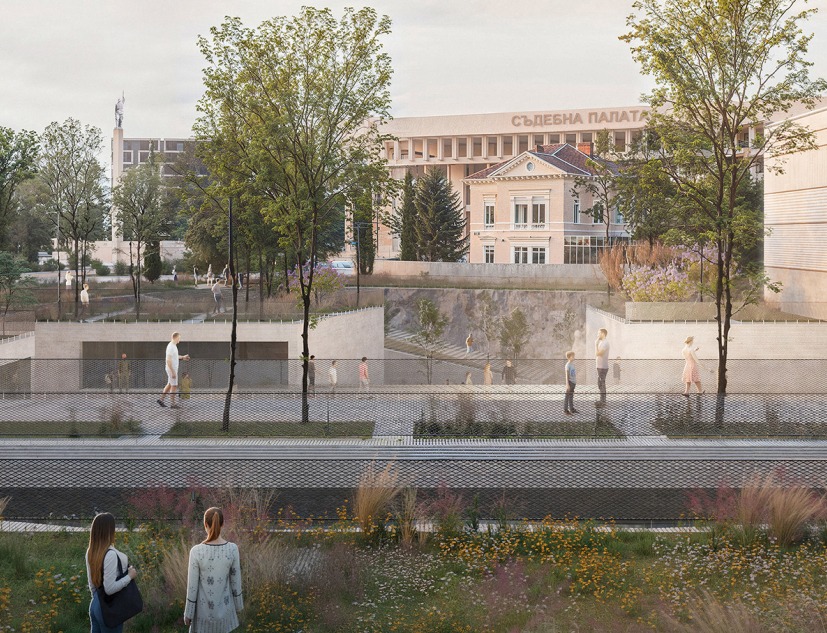 Rendering. "Ground of Descent" by UNFORMED DESIGN