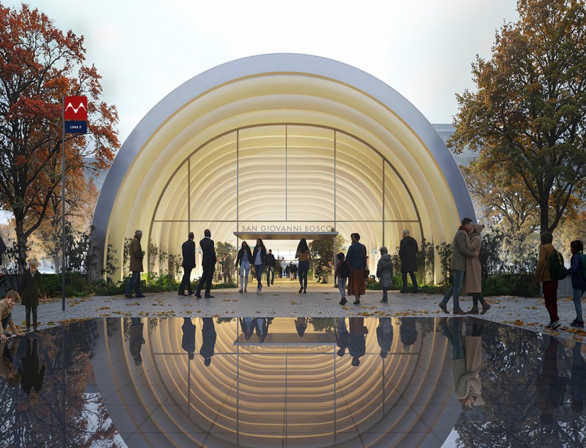 Estación de San Giovanni Bosco de la UNS. Visualización por HISM. Imagen cortesía del Comisionado Extraordinario Chiaia