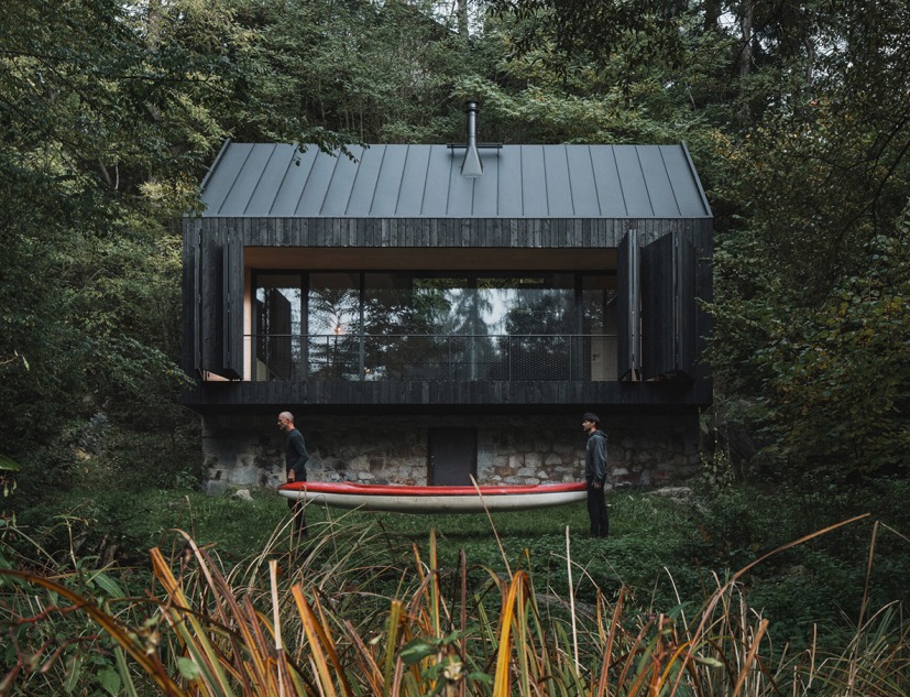 "Between the Rock and the River" Cabin by Mimosa. Photograph by Petr Polák