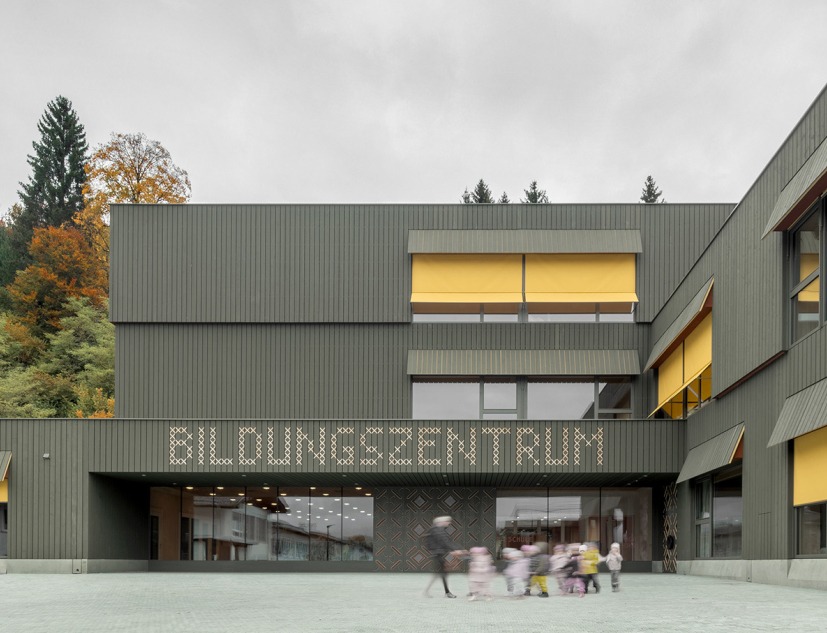Educational Center Kössen by Pedevilla architects. Photograph by Gustav Willeit