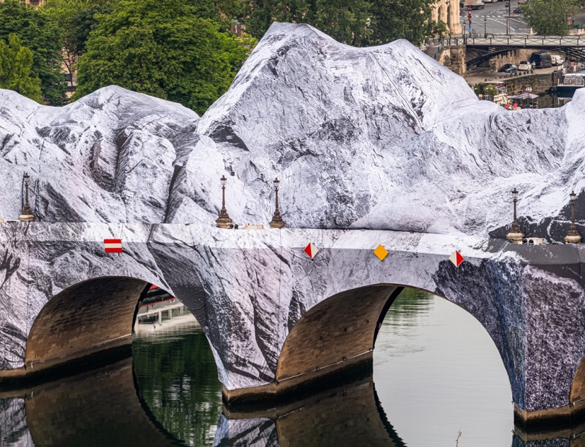 JR. "La Caverne du Pont Neuf". 2026. Photograph courtesy by Atelier JR