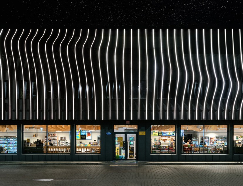 Flagship KLO Petrol Station by Aranchii Architects. Photograph by Alik Usik