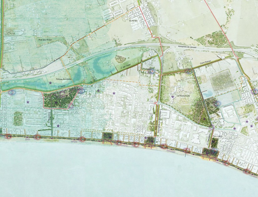 Strategy plan. Strategic Regeneration Plan for Playa de Palma by LANDLAB + Fiol Aquitectes.