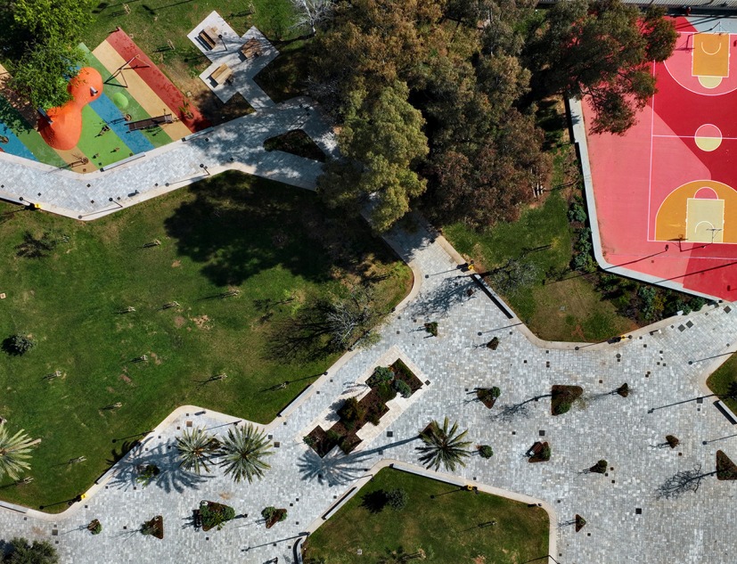 Roig Arena Park by Gustavo Marina Paisajistas. Photograph by Milena Villalba