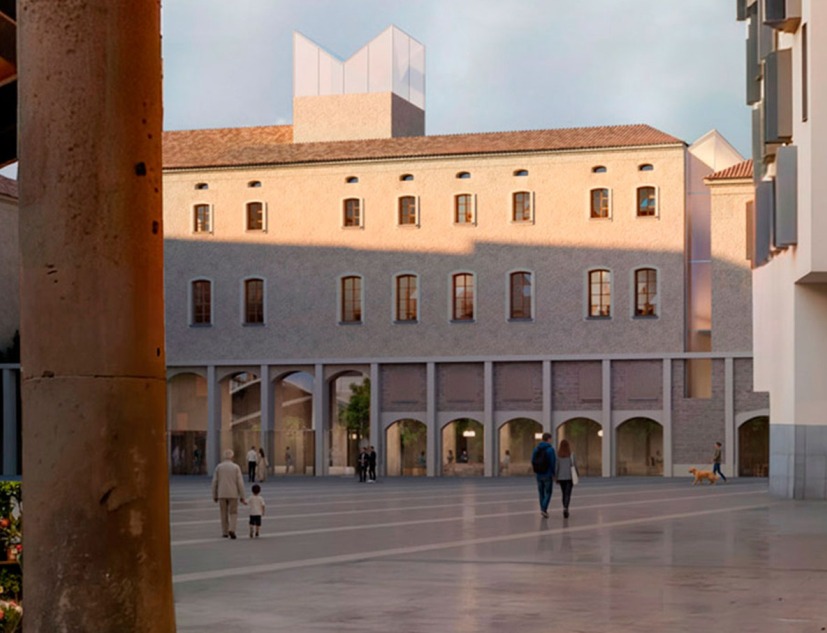 Visualización. Rehabilitación del Antiguo Hospital de la Santa Creu de Barcelona por BAAS y h3o architects