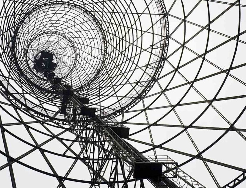  Torre de radio Shabolovka por Vladimir Shukhov. Fotografía por Richard Pare