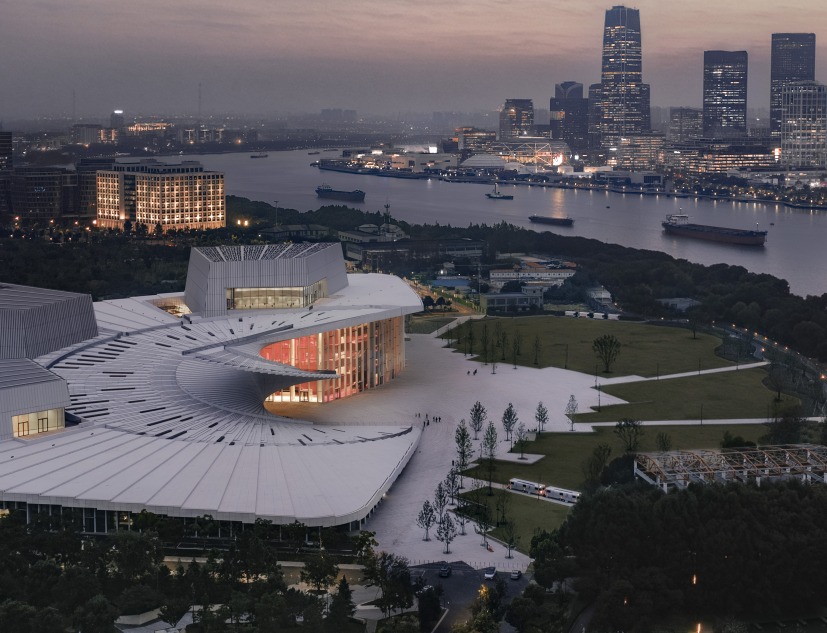 Shanghai Grand Opera House by Snøhetta. Photograph by Yumeng Zhu