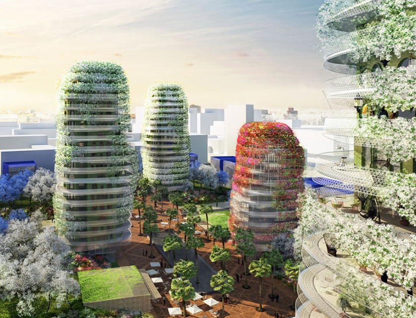 Visualización, Jardines de Anfa, por Maison Edouard François