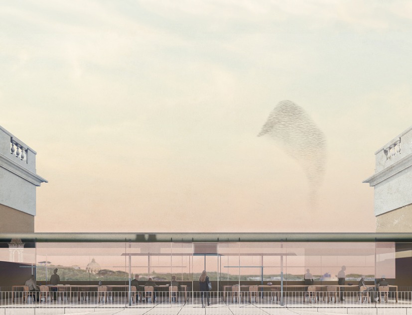 Visualización. «Futuro precedente», obras de rehabilitación y ampliación de la Real Academia de España en Roma, Estudio de Arquitectura Jesús Aparicio y Donaire Milans Arquitectos