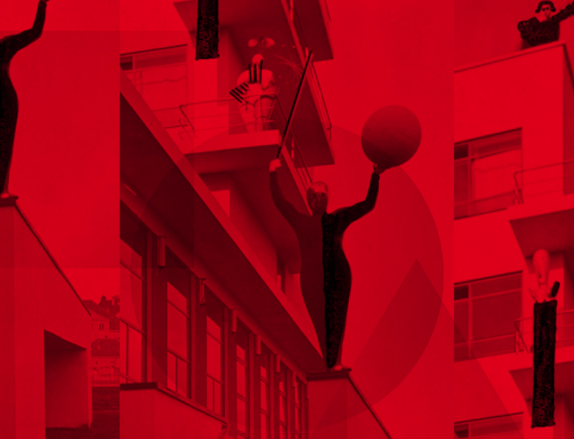 Composición hecha por el Musée des Arts Décoratifs para la exposición L'Espirit du Bauhaus