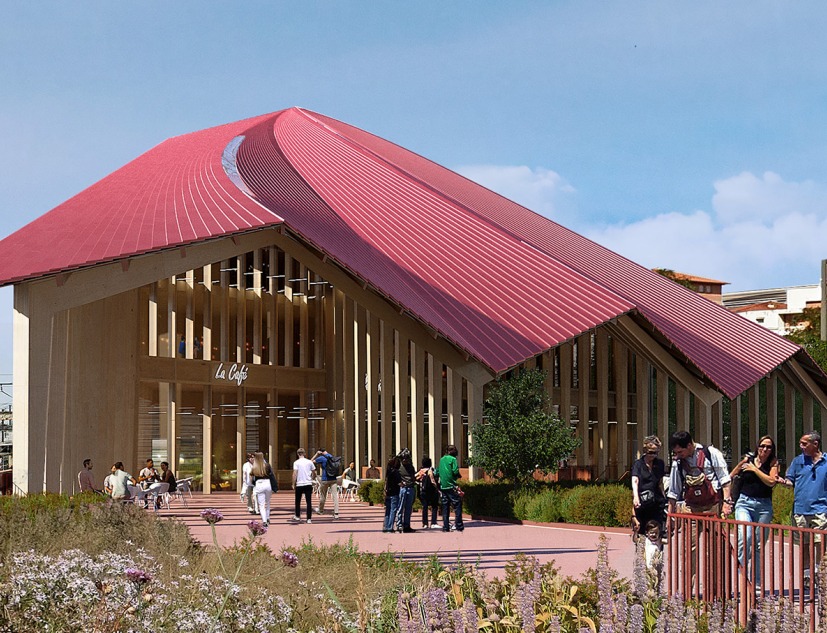 Rendering. Marengo Multimodal Transport Hub by BIG and A+ Architect's