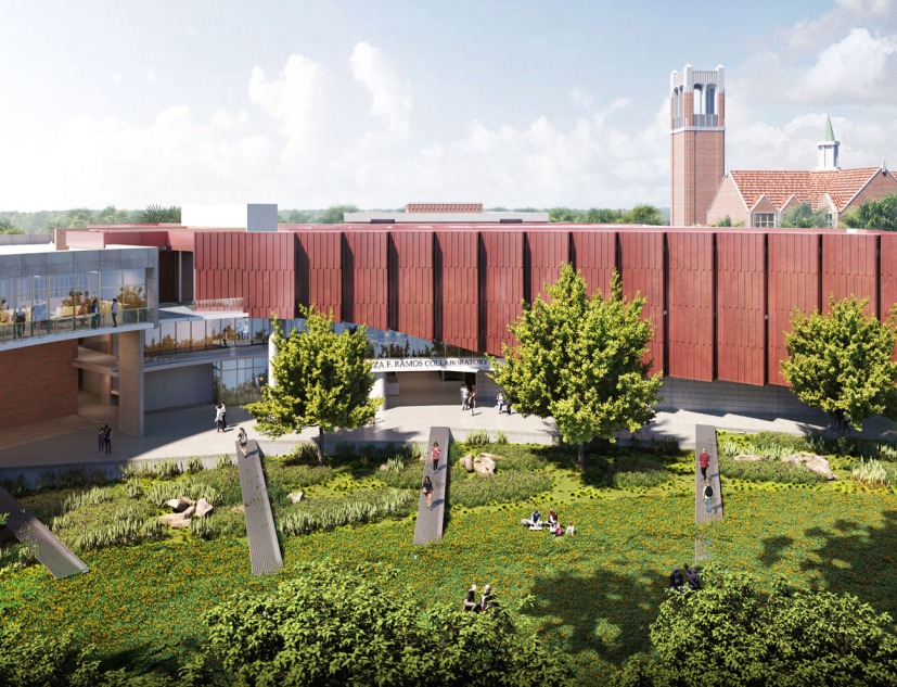 Bruno E. and Maritza F. Ramos Collaboratory Building by Brooks + Scarpa. Rendering by Brooks + Scarpa