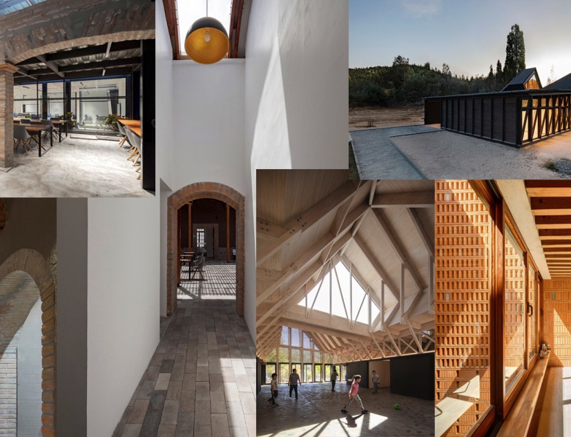 Poster with projects of the Pan-American Biennial of Architecture Quito 2020