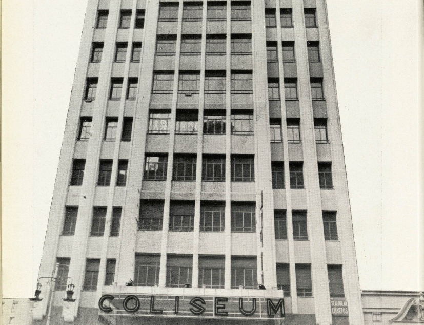 Fachada a Gran Vía. Edificio Coliseum: Artículo monográfico de la revista Cortijos y Rascacielos, núm 11, Invierno de 1931-1932.