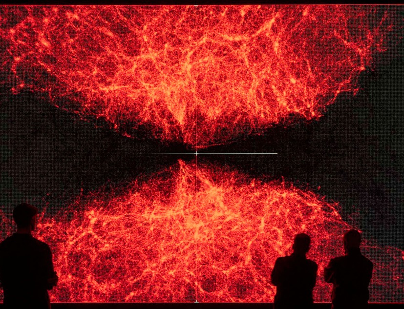 Data-verse 1, 2019, by Ryoji Ikeda. Courtesy of La Biennale di Venezia