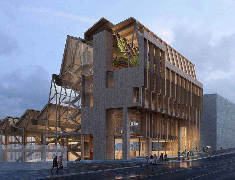 Anthony Timberlands Center for Design and Materials Innovation. Project team: Grafton Architects and Modus Studio. Image courtsey of Grafton Architects